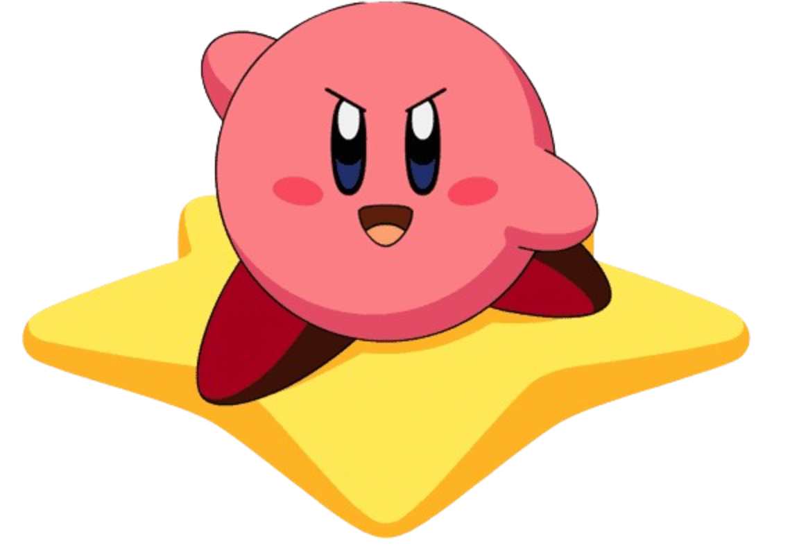 A happy Kirby