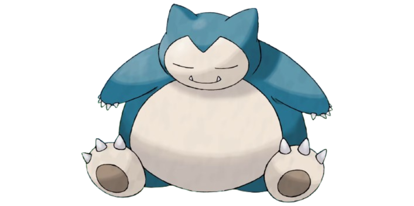 A happy snorlax